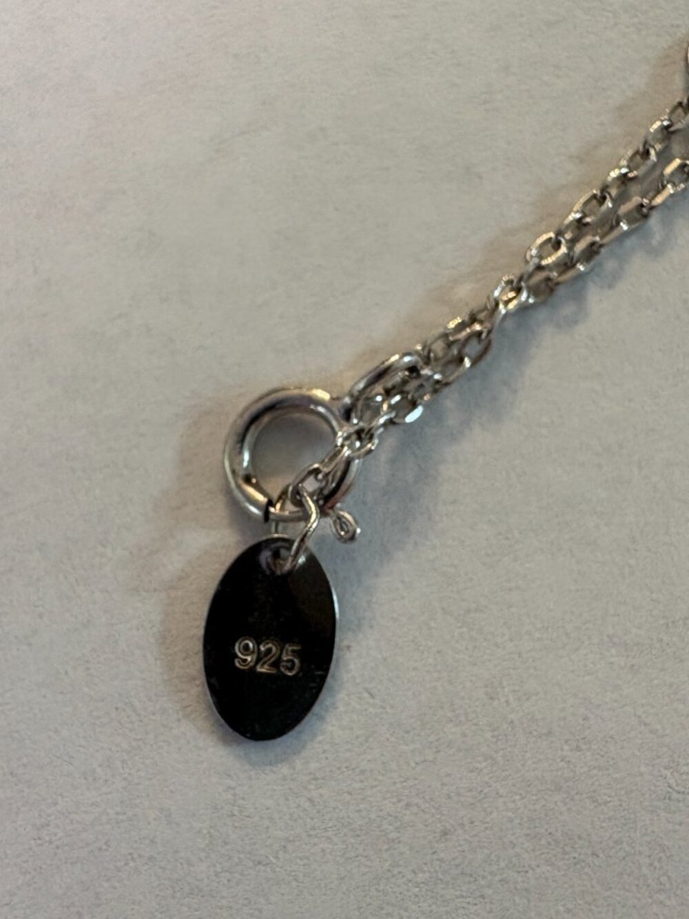Sterling silver bar necklace - Picture 4 of 4